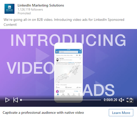 Linkedin Video Ads for b2b lead generation